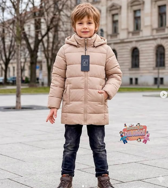 Campera Larga Con Piel